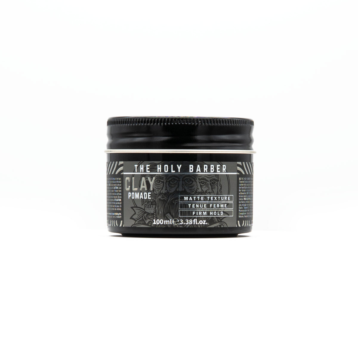 Pot de cire cheveux Matt Clay The Holy Barber vu de face