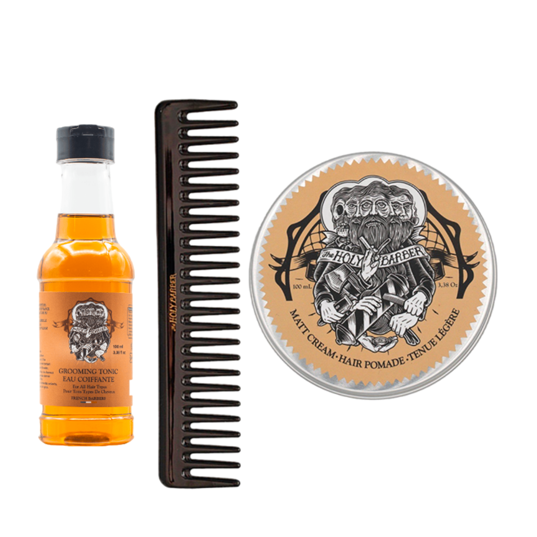 Grooming Tonic + Matt Cream + Peigne