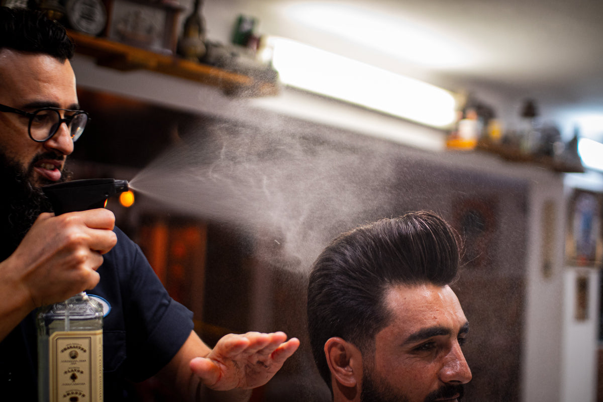 Coupe homme réalisée par Jabrane, maître barbier chez Homme Pur Barber Shop