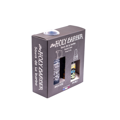 Pack Huile à barbe Ironwood + mousse coiffante