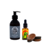 Shampoing à barbe + Huile à barbe Blue Amazon + Brosse à barbe