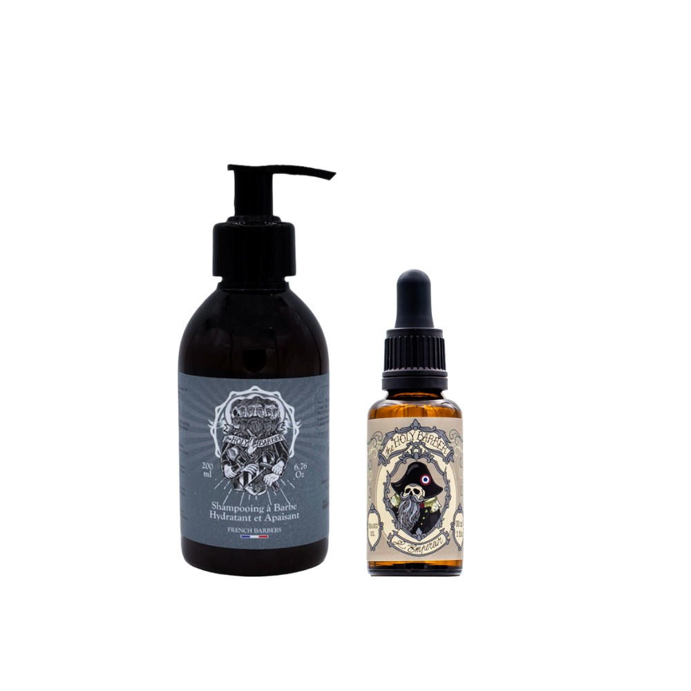 Shampoing à barbe + Huile à barbe L&