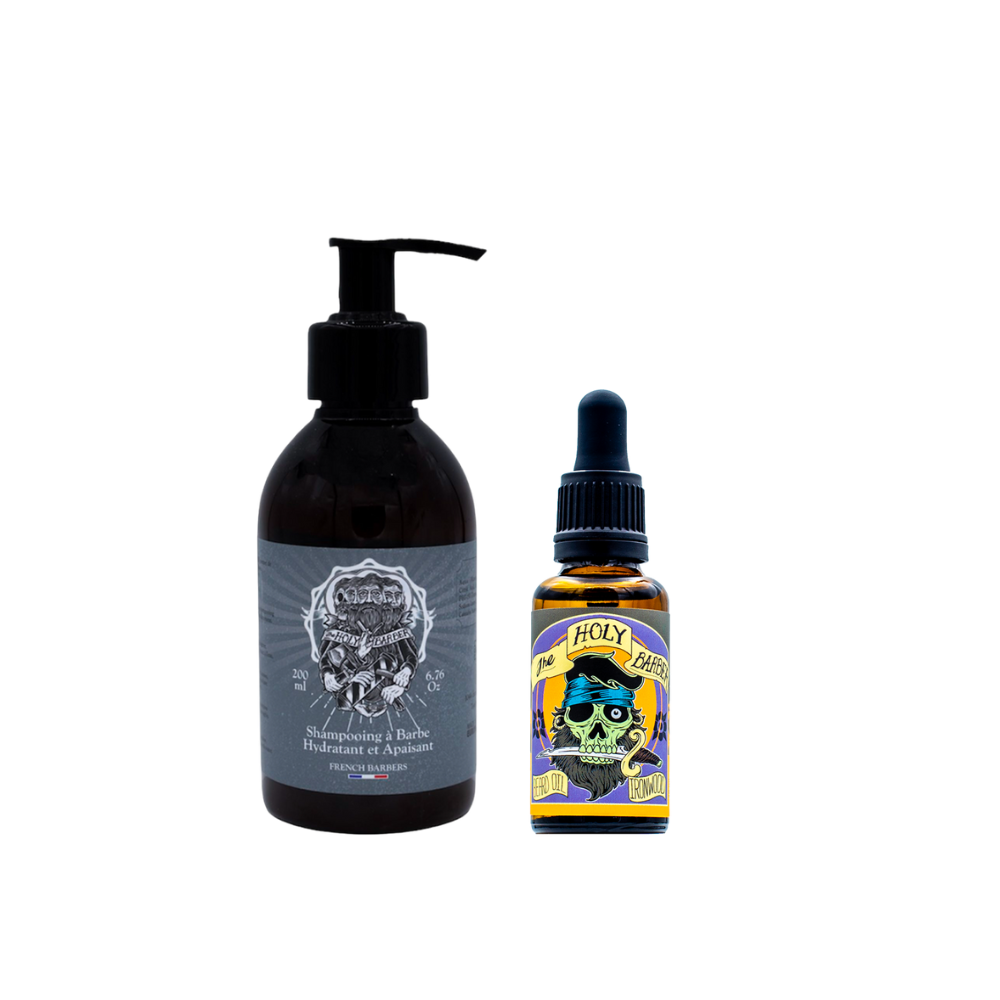 Shampoing à barbe + Huile à barbe Ironwood
