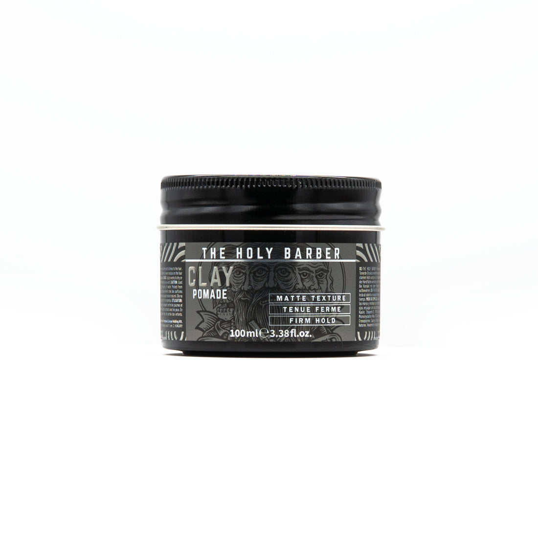 Pot de cire cheveux Matt Clay The Holy Barber vu de face