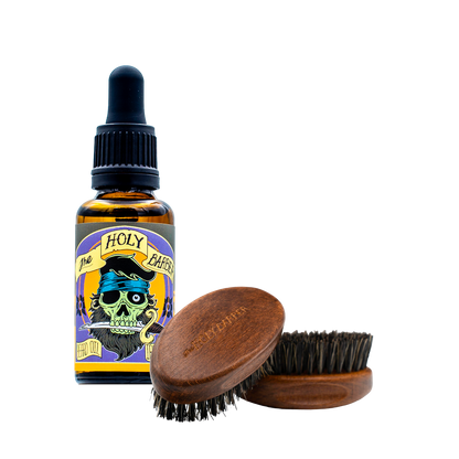 Huile à barbe Ironwood + Brosse à barbe