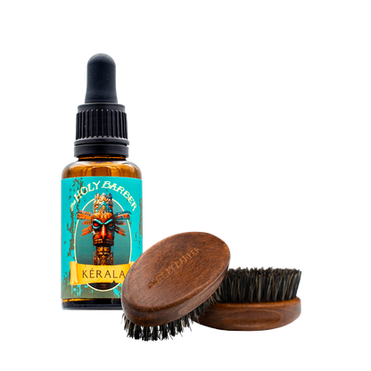 Huile à barbe Kérala + Brosse à barbe