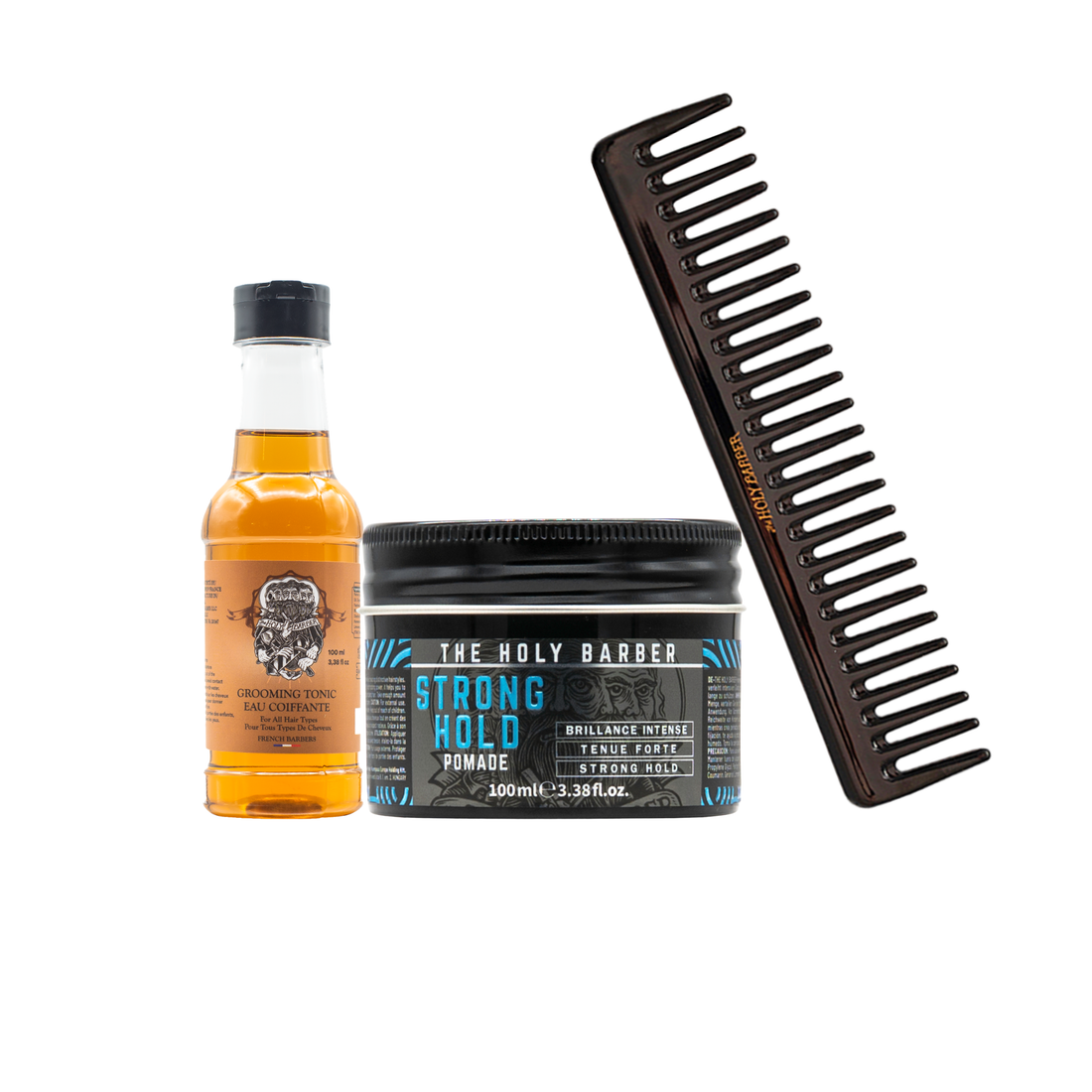 Kit cheveux cire Strong Hold + Grooming Tonic + Peigne