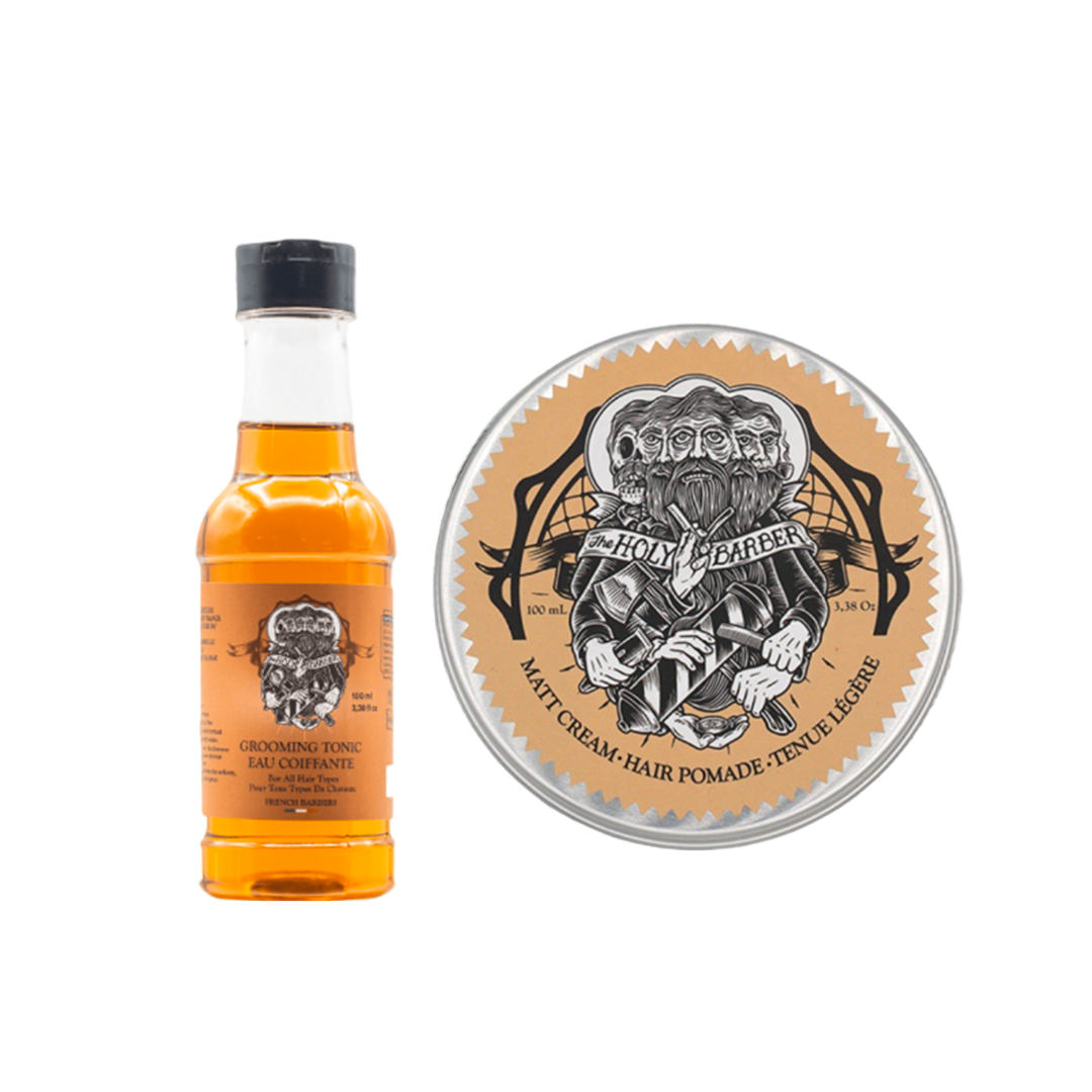 Duo Matt Cream et eau coiffante Grooming Tonic