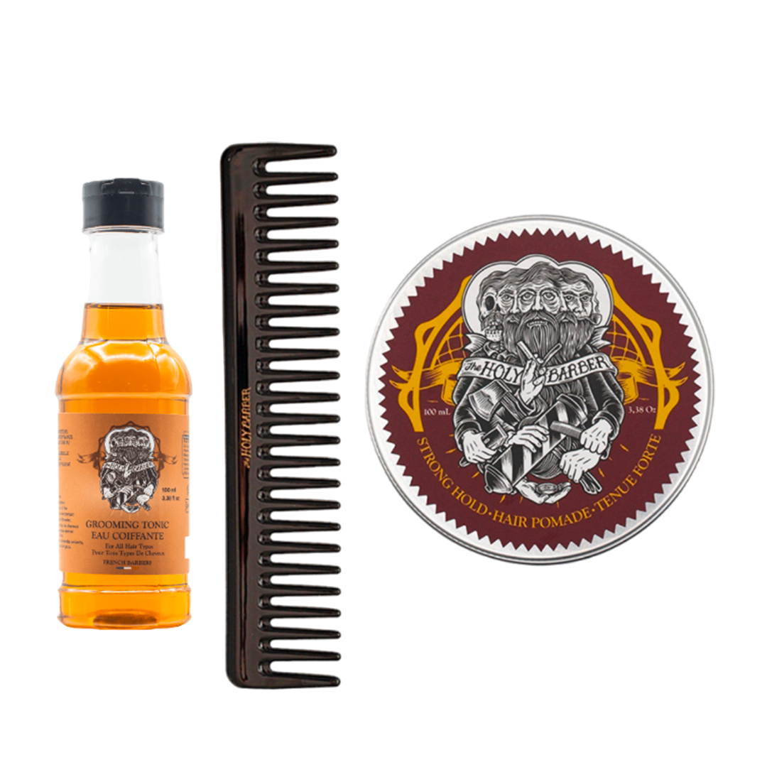 Grooming Tonic + Strong Hold + Peigne