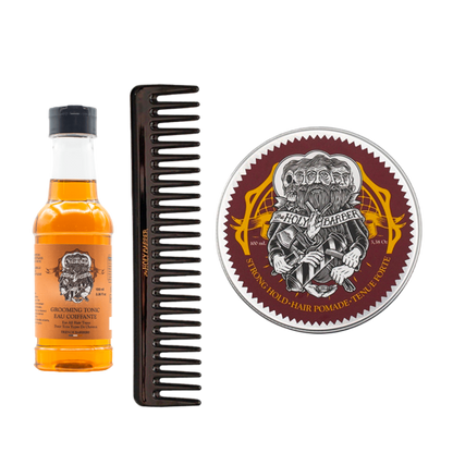 Grooming Tonic + Strong Hold + Peigne