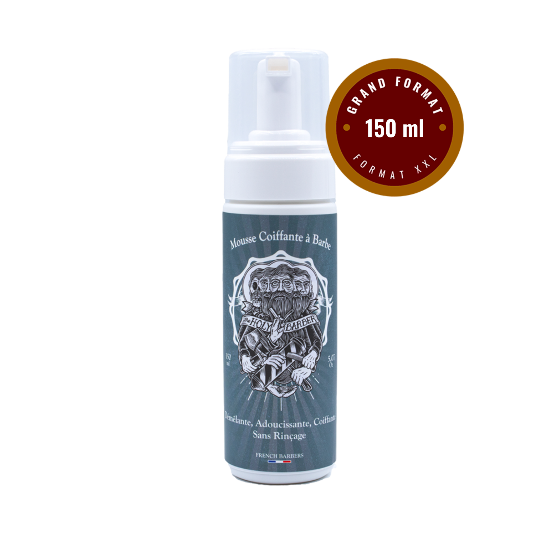 Mousse coiffante à barbe The Holy Barbe - Grand format