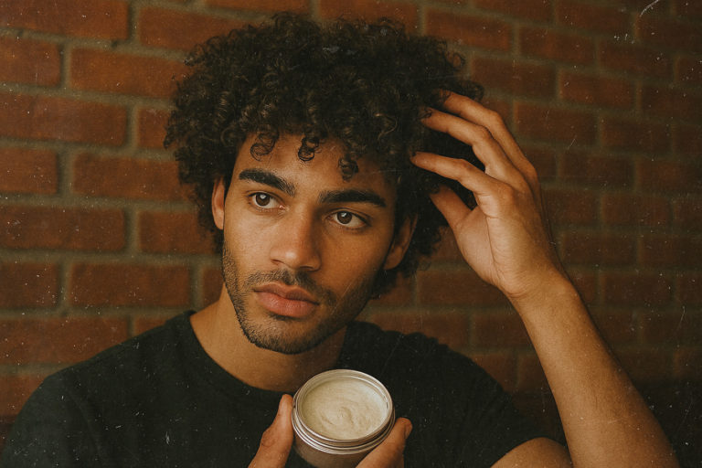 Cire pour cheveux bouclés