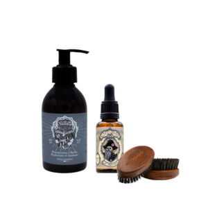Shampoing à barbe + Huile à barbe L'Empereur + brosse à barbe