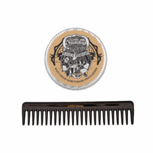 Duo cire cheveux Matt Cream + peigne The Holy Barber