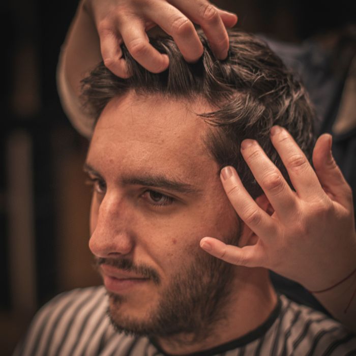 Coiffure avec la cire Matt Cream